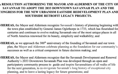 Savannah City Council adopts Downtown Masterplan